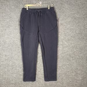 L.L Bean Pants Mens Large Blue Fleece Joggers Tapered Outdoors Casual Stretch